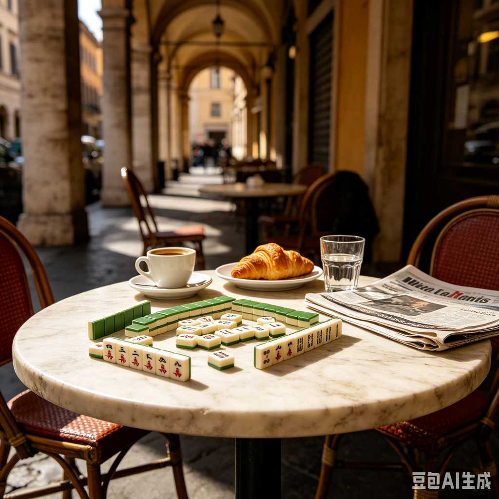 vintage style mahjong set